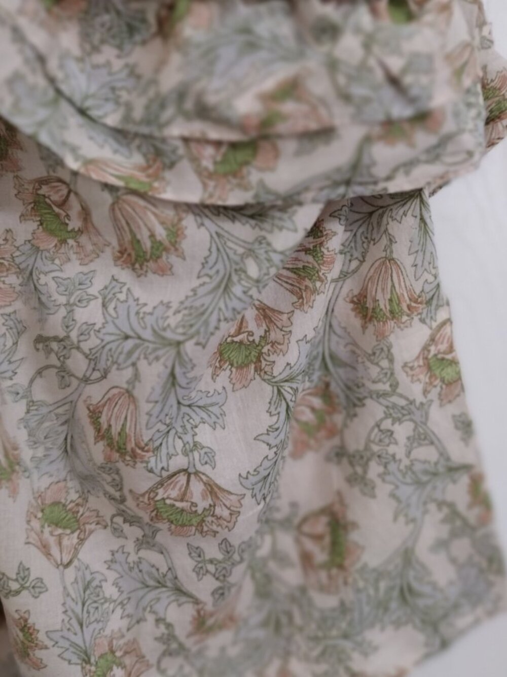 Happy Nature One Shoulder Floral Ruffle Top Women’s Medium Cottagecore Boho - Picture 6 of 8